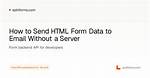 Pure Javascript Send Post Data Without a Form