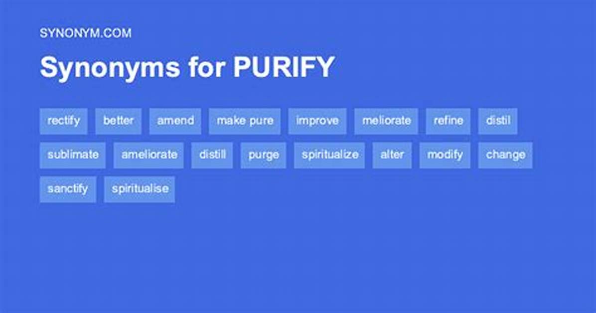 Purify Synonym