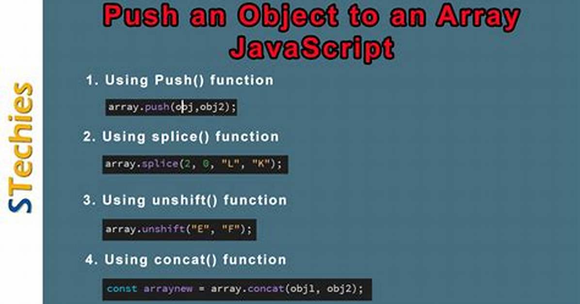 Push Object into Array