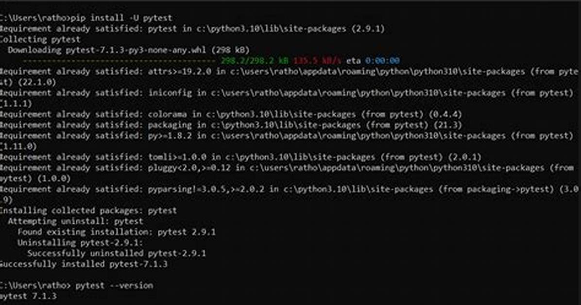 Py. Test Command Not Found, but Library Is Installed