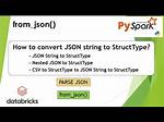 Pyspark: Converting String to Struct