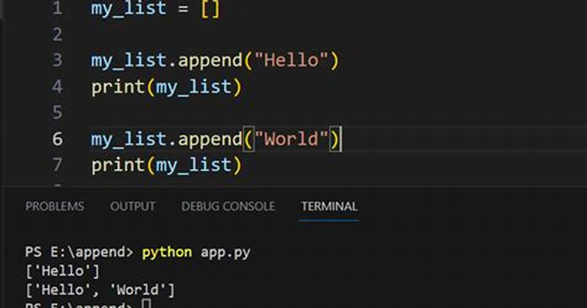 Python: Append a List to a List
