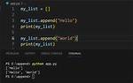 Python: Append a List to a List