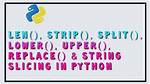 Python: Apply Lower() Strip() and Split() in One Line