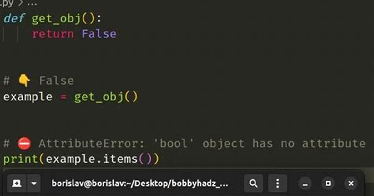 Python: Attributeerror: 'Bool' Object Has No Attribute 'All'