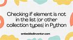 Python: Check If Element Is Not in Two Lists?