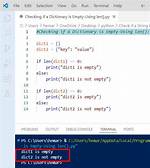 Python: Checking If a 'Dictionary' Is Empty Doesn't Seem to Work