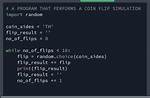 Python Coin Flip with Functions