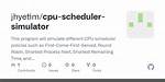 Python Cpu Scheduler Simulator