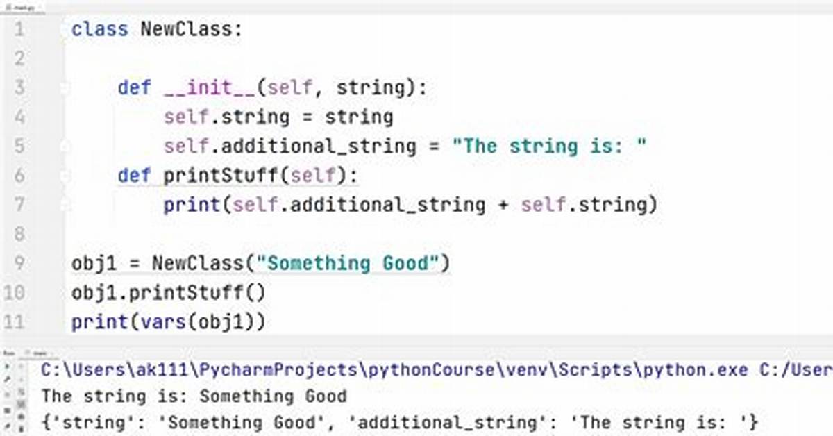 Python, Creating Objects