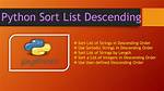 Python Dictionary Sorting in Descending Order Based on Values