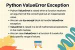 Python: Difference Between Valueerror and Exception?