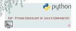 Python Equivalent of Java's compareTo()