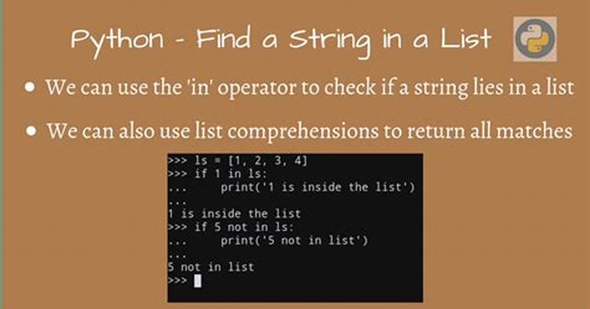 Python: Find in List