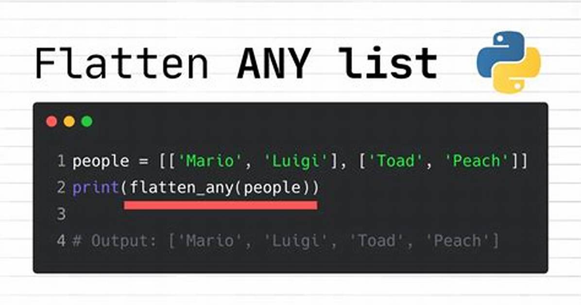 Python Flatten List of Lists