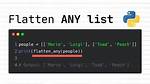 Python Flatten List of Lists