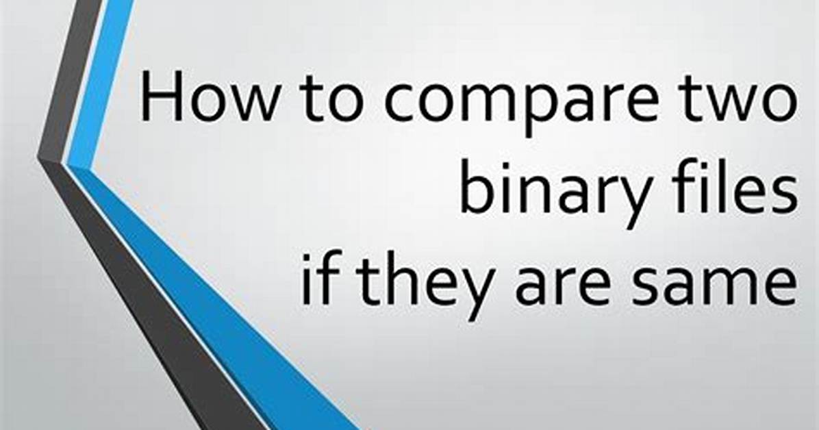 Python: How to Compare Two Binary Files?
