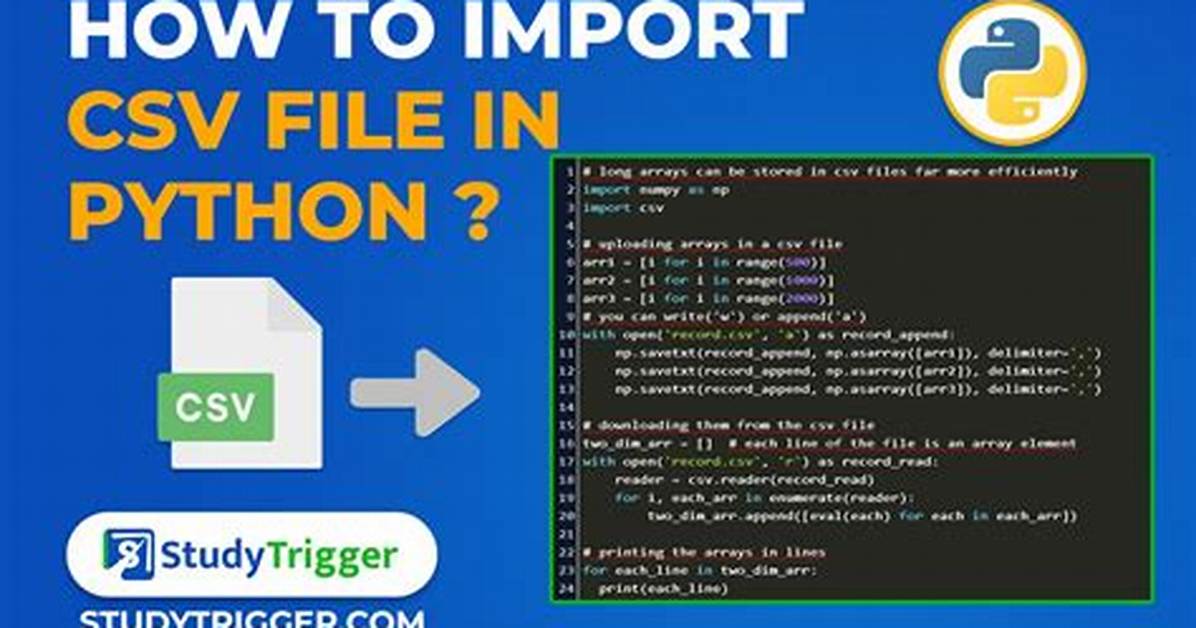 Python Import Csv to List