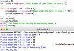 Python List Sort in Descending Order
