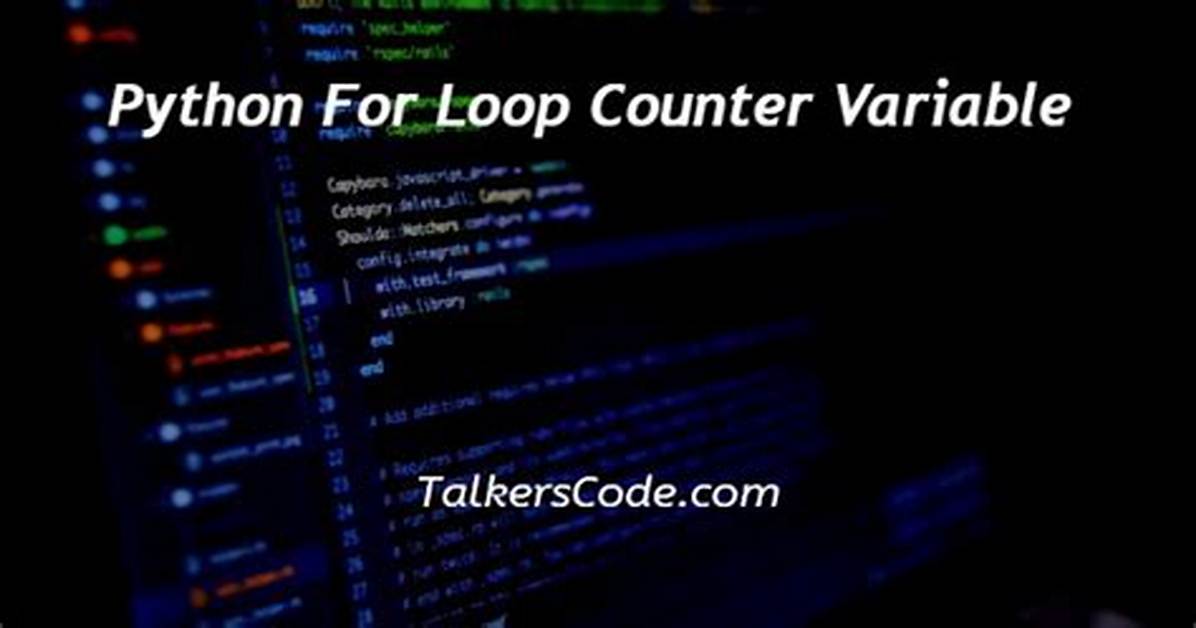 Python Loop Counter in a for Loop [Duplicate]