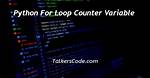 Python Loop Counter in a for Loop [Duplicate]