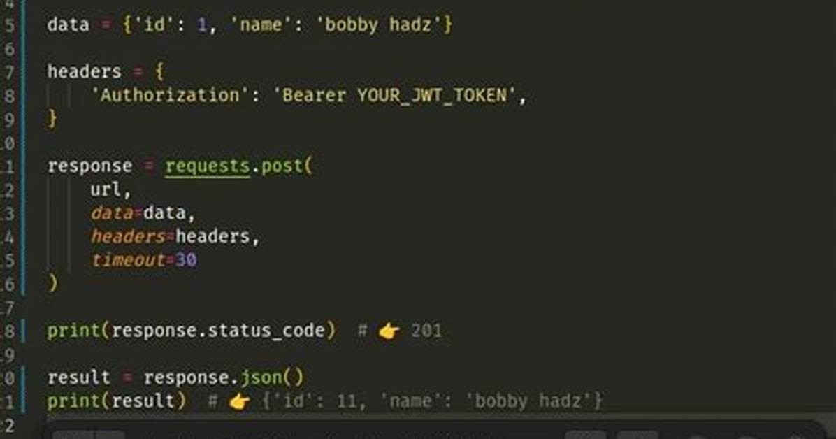 Python - Make a Post Request Using Python 3 Urllib