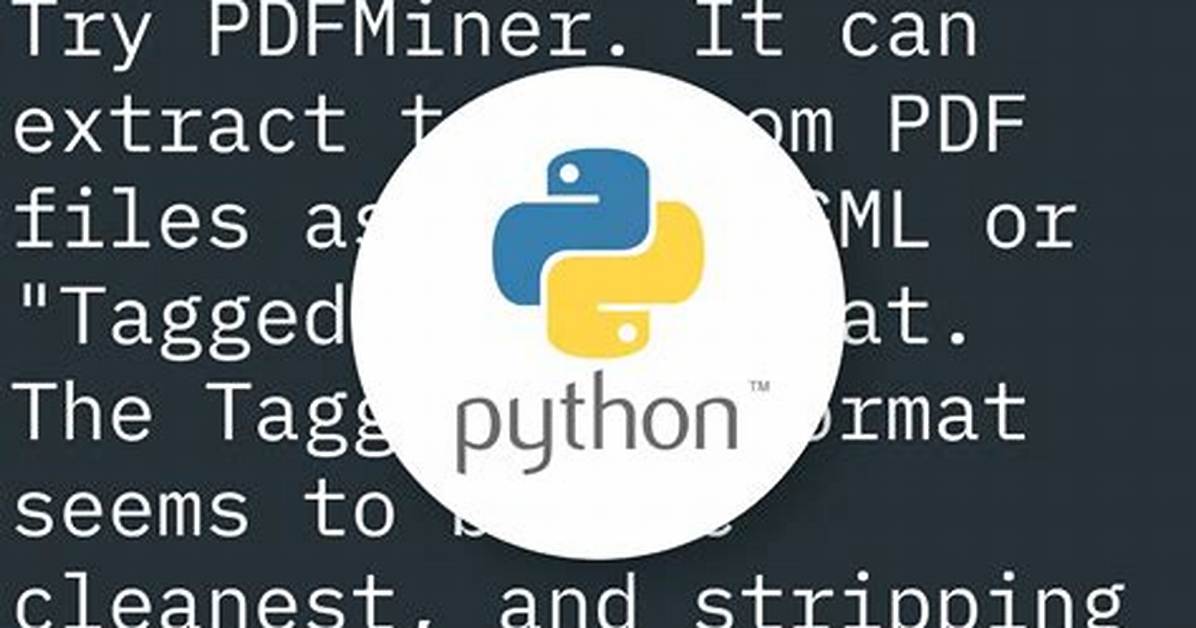 Python Module for Converting Pdf to Text [Closed]