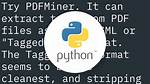 Python Module for Converting Pdf to Text [Closed]