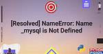 Python Nameerror: Global Name 'Resolution' Is Not Defined