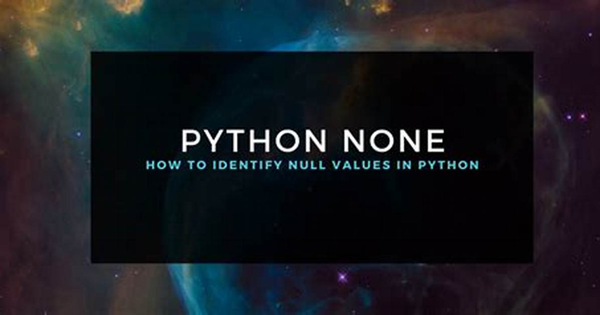 Python Null Value