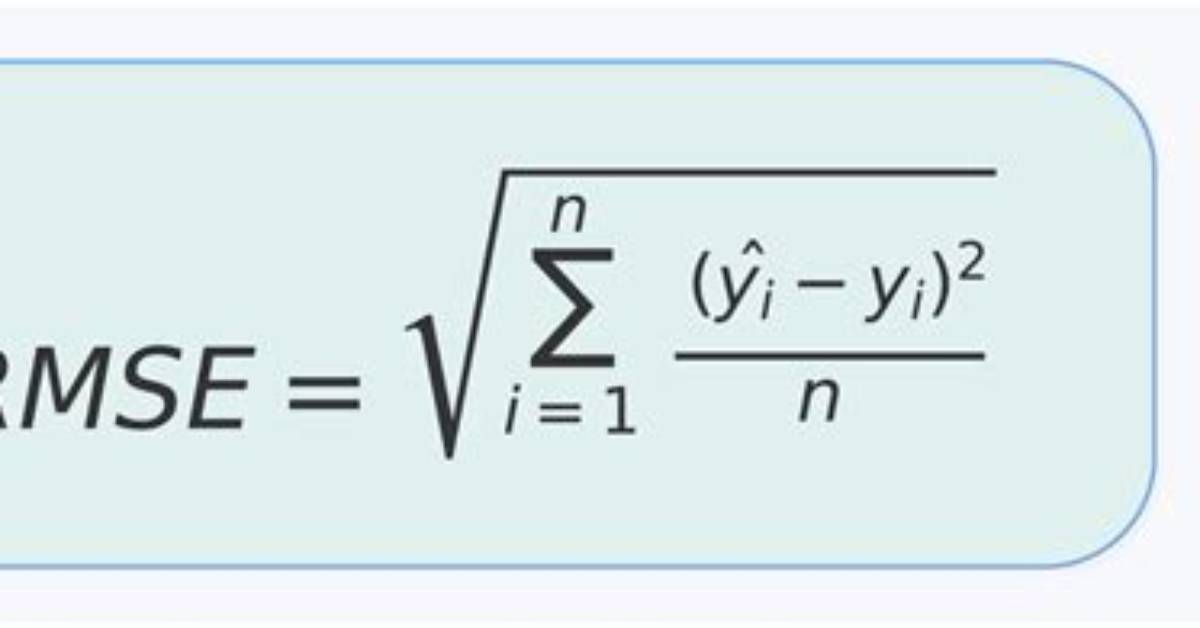 Python Pandas: Simple Example of Calculating Rmse from Data Frame