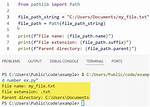 Python Path as a String