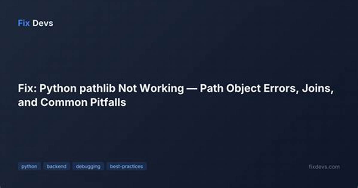 Python Pathlib Path Object Not Converting to String [Duplicate]