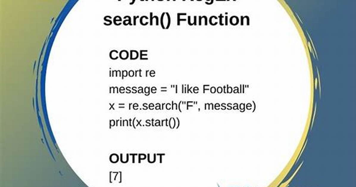 Python Re. Search