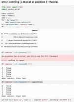 Python Regex Error: Nothing to Repeat at Position 0