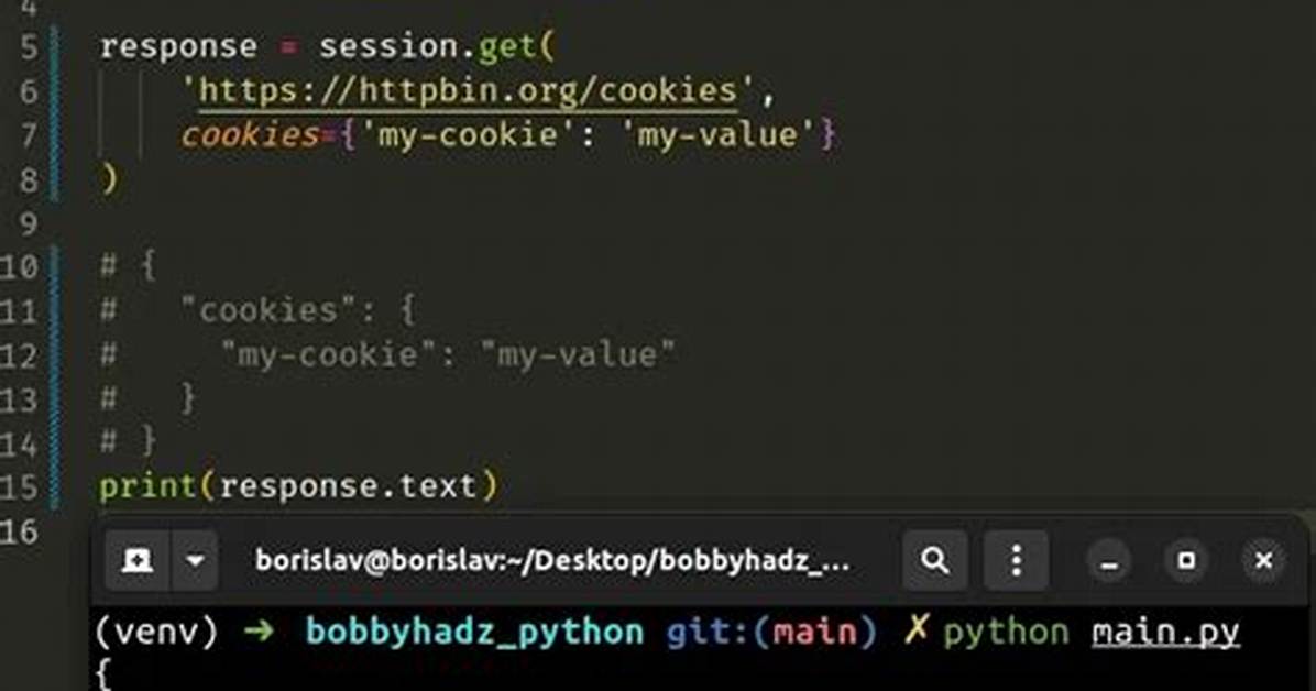 Python Requests Get Cookies