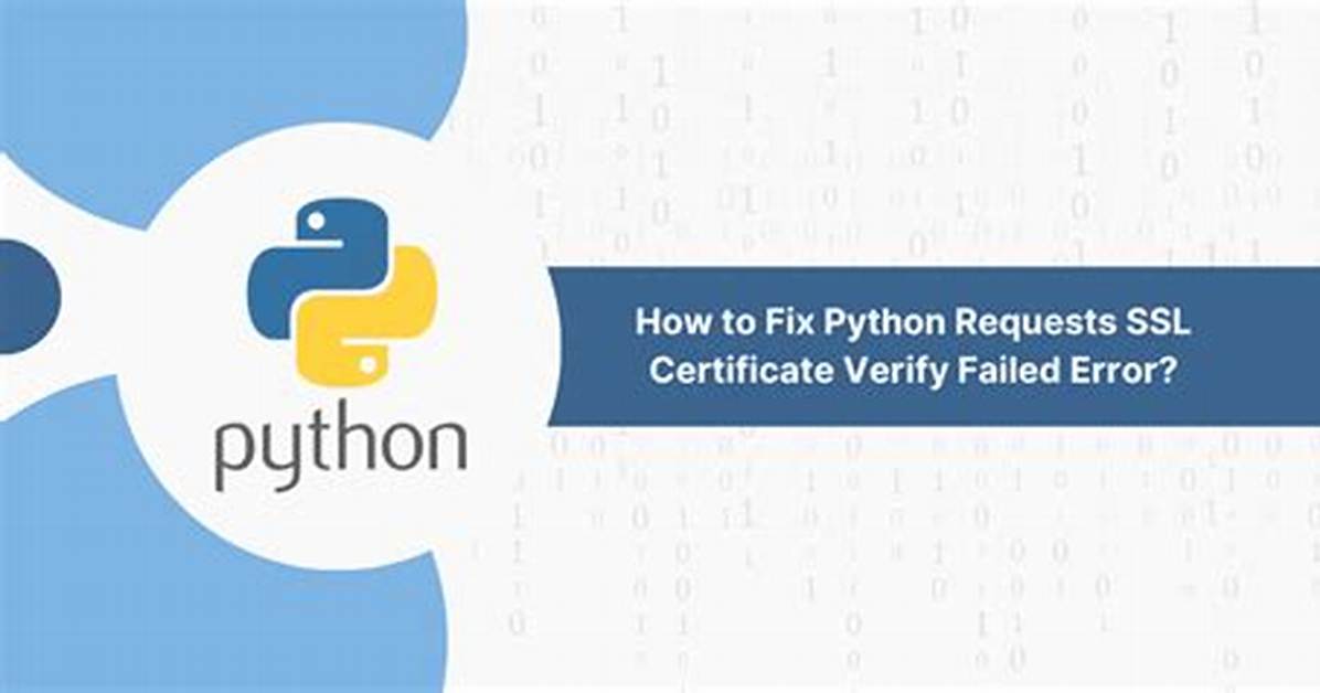 Python Requests Ssl Error - Certificate Verify Failed