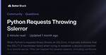 Python Requests Throwing Sslerror