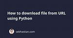 Python Save Image from Url
