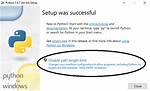 Python Setup Disabling Path Length Limit Pros and Cons?