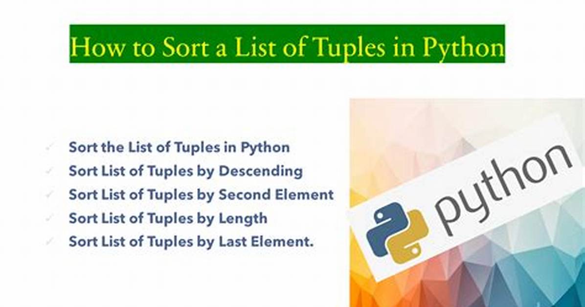 Python Sort List of Tuples