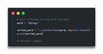 Python Sort String