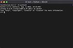Python Through Command Terminal, Creating Functions?