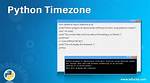 Python Timezone Conversion