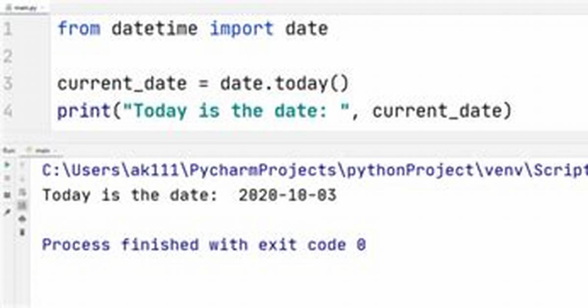 Python Today’s Date