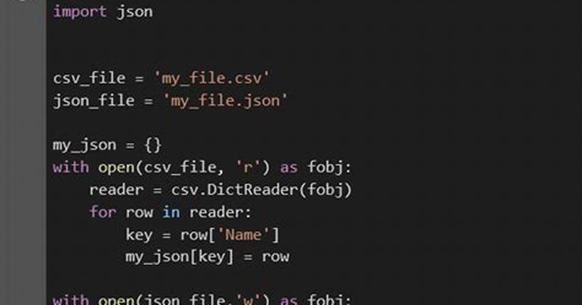 Python Turning Csv to Json with Headers