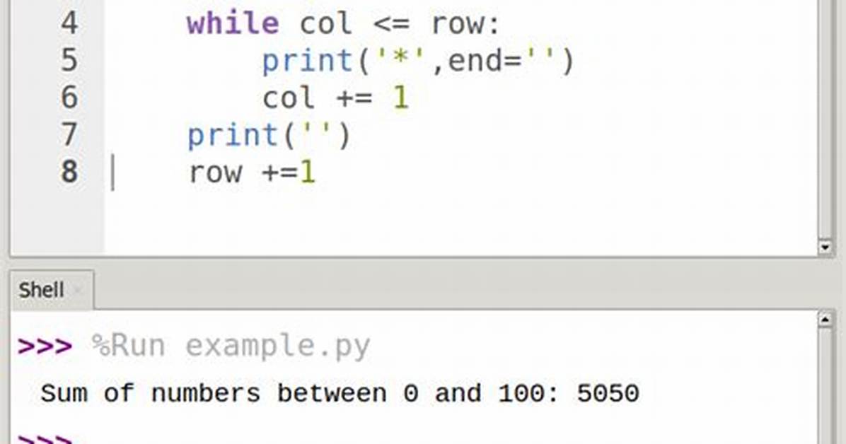 Python While Loop Range Function