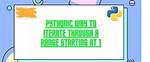 Pythonic Way to Iterate Through a Range Starting at 1