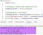 Pytorch Reshape Tensor Dimension