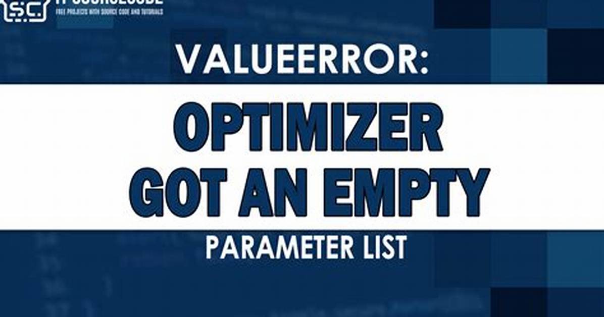 Pytorch Valueerror: Optimizer Got an Empty Parameter List